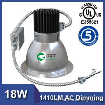 8inch Replace CFL downlight 18W emergency backup downlight
